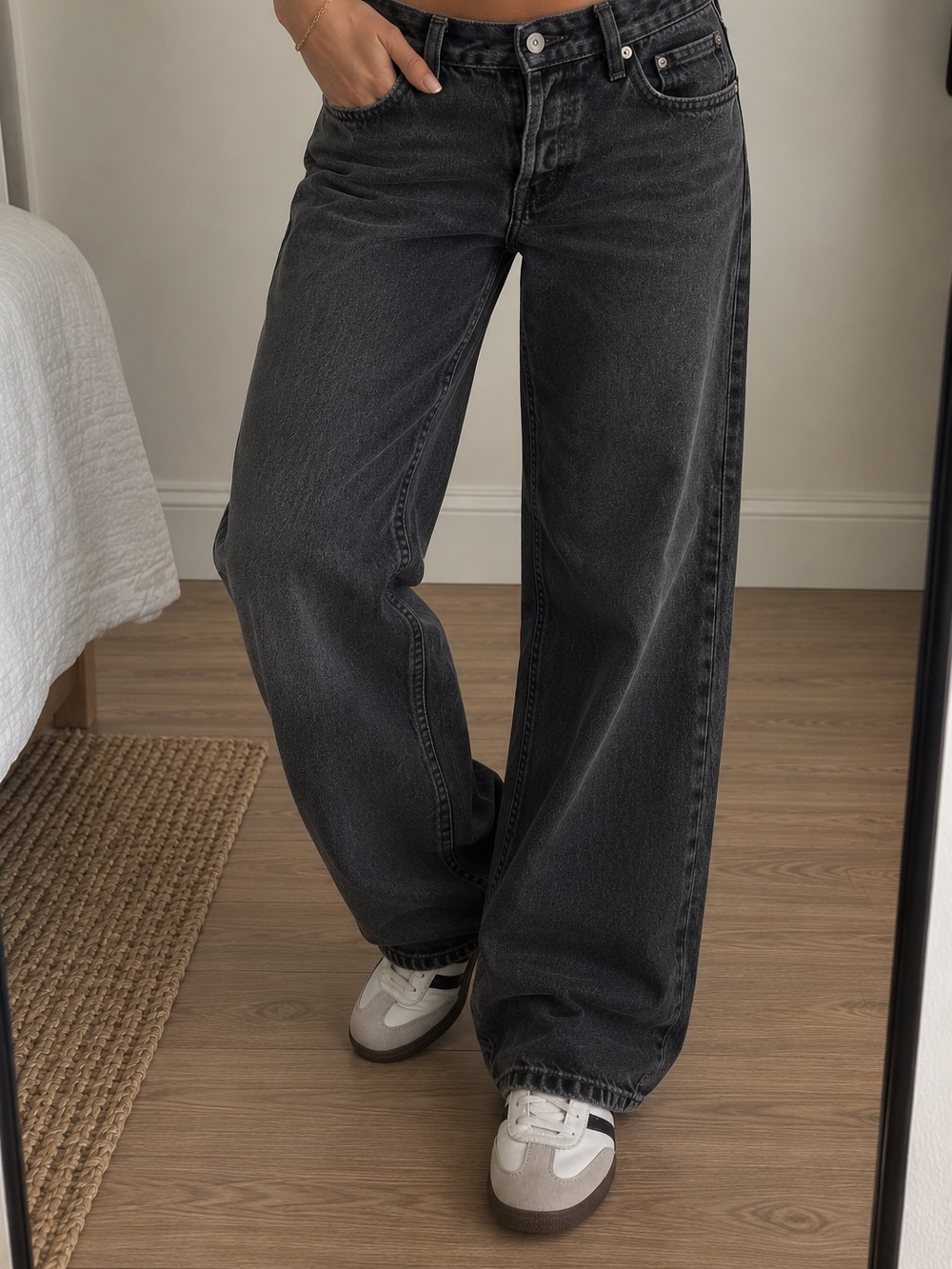 Bestseller Levi’s Low Loose Jeans W27 L30 Washed Black Baggy Wide Leg